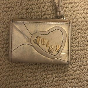 Juicy couture mini card holder in gold